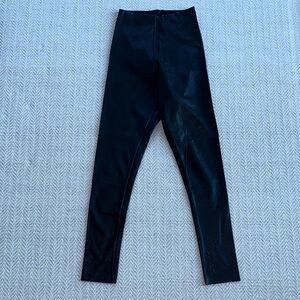 Commando Black Faux Leather Leggings, size M